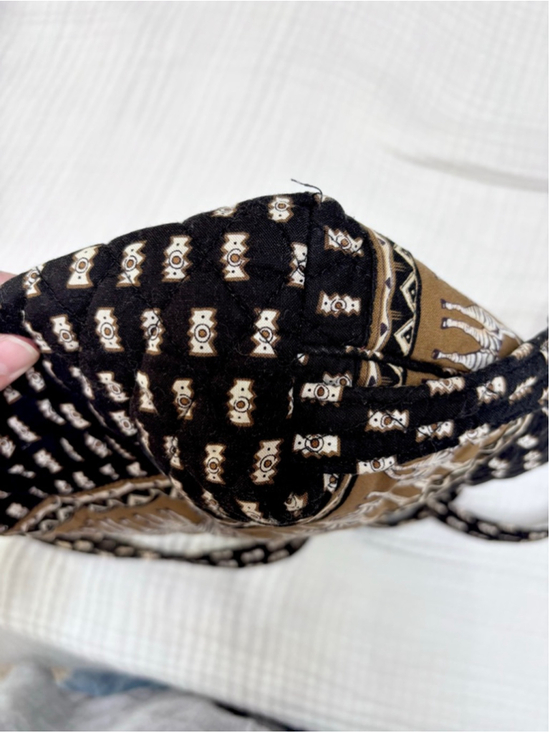 Women\'s Vera Bradley Black & Brown Zebra Print Quilted Backpack One Size main image 15